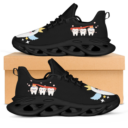 Gift For Unisex Dentist Funny Tooth Fairy Black Sneakers