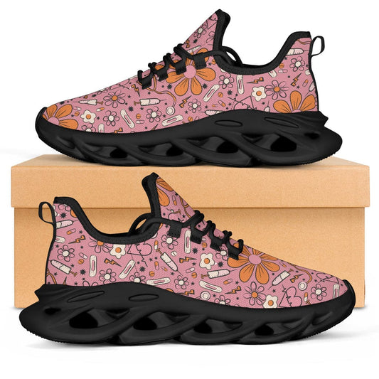 Doctor Nurse Medics Sunflower Pink Sneakers