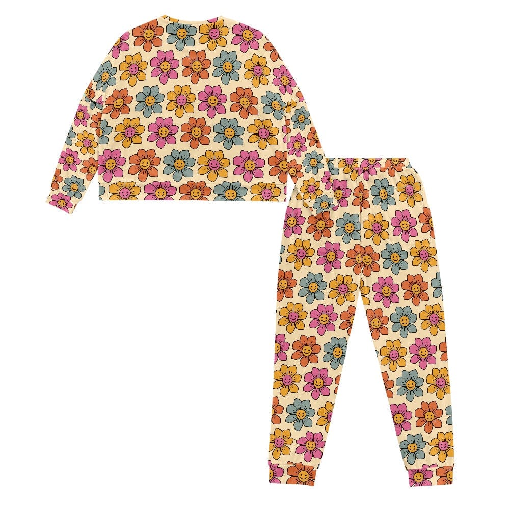 Women's Floral Drawstring Pajamas Set