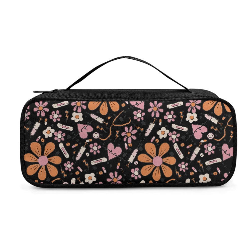 Stethoscope Black Sunflower Storage Bag