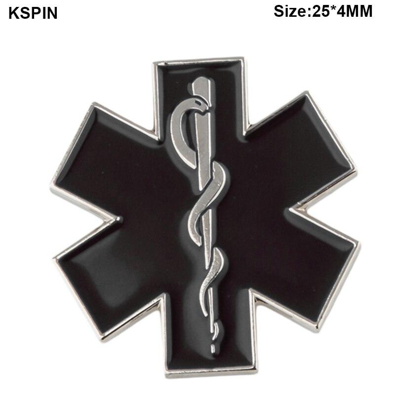 Nurse Star of Life Ambulance Medical Decal Pin Brooch Jewelry - Thumbedtreats