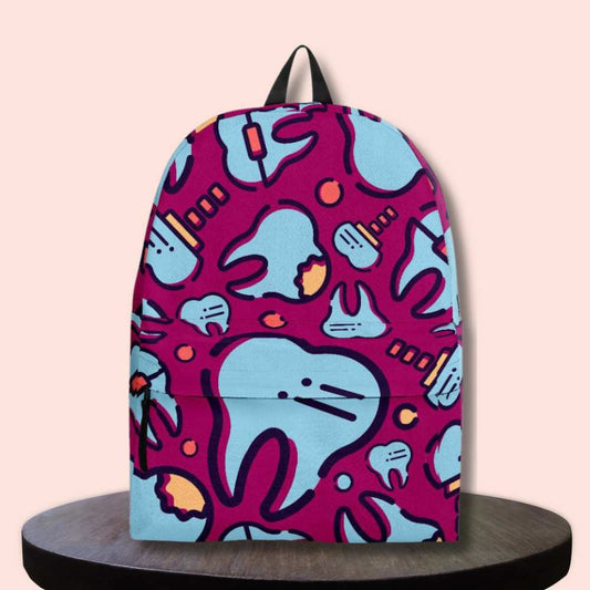 Dentist blue and Pink Backpack