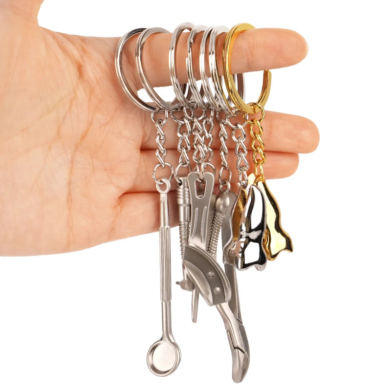 4Pcs Dental Keychains