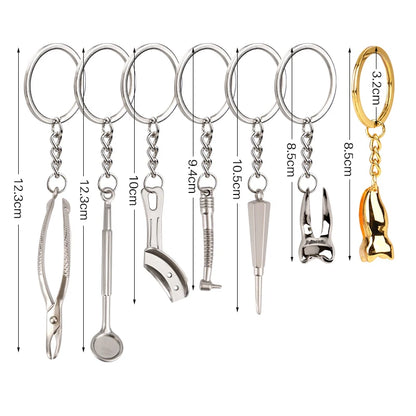4Pcs Dental Keychains