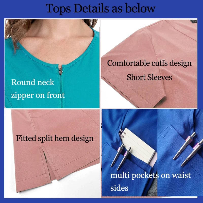 Medical Surgical Uniforms Woman Scrub Set