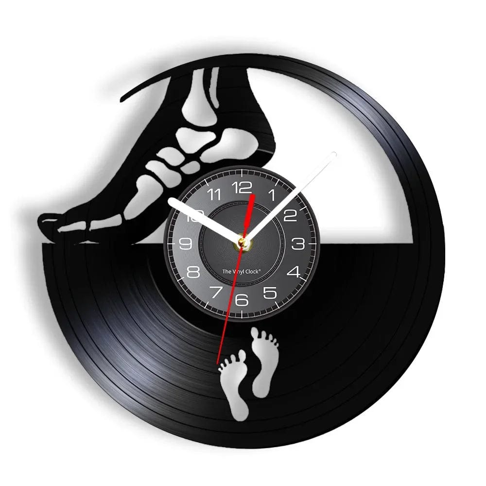 Anatomical Foot Podiatrist Vinyl Record Wall Clock