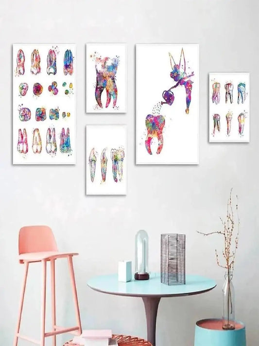 Dental Tooth Implant Canvas Wall Art