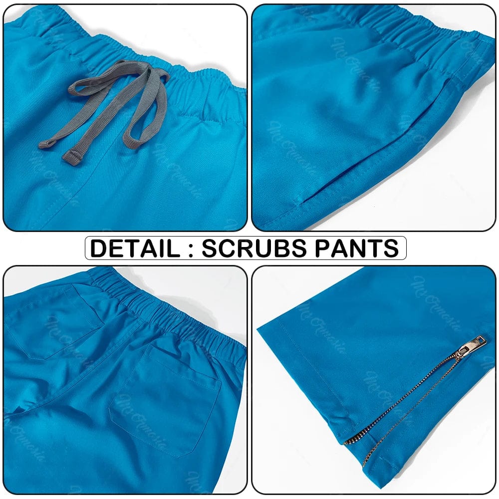 Women high quality anti wrinkle medical scrubs