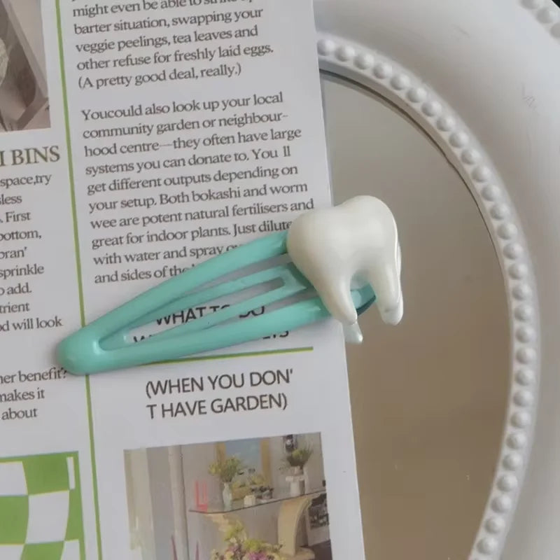 3D Teeth Hairpin