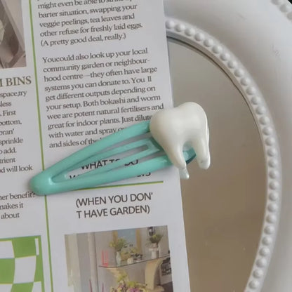 3D Teeth Hairpin