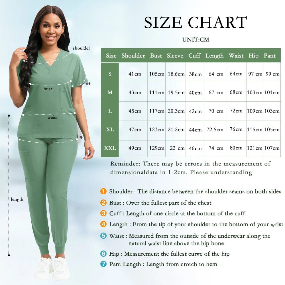 Scrubs Women Veterinary Dentistry Work Clothes