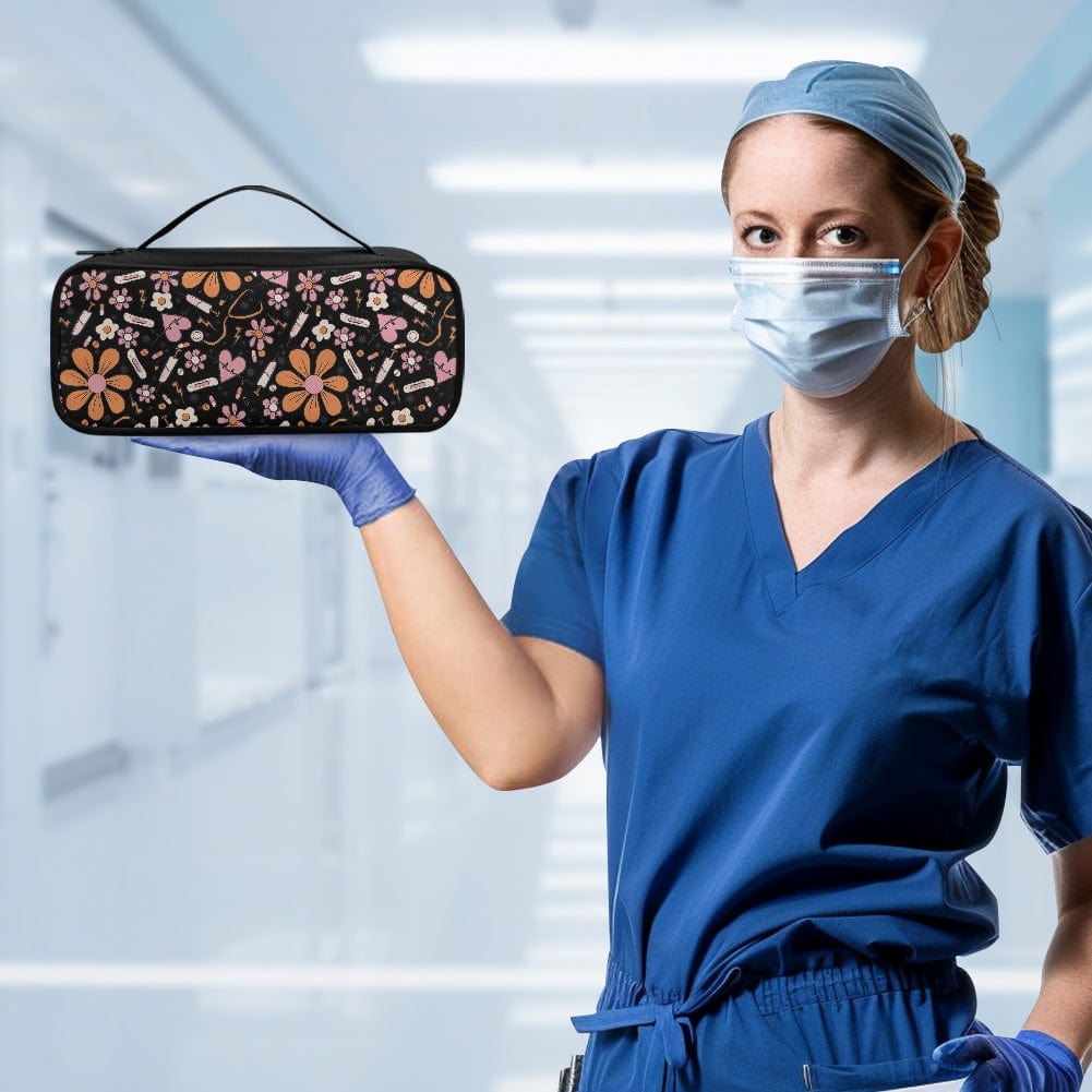 Stethoscope Black Sunflower Storage Bag