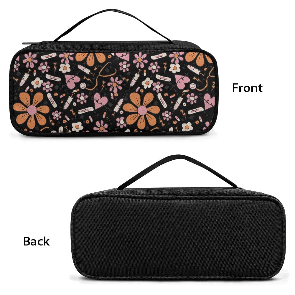 Stethoscope Black Sunflower Storage Bag