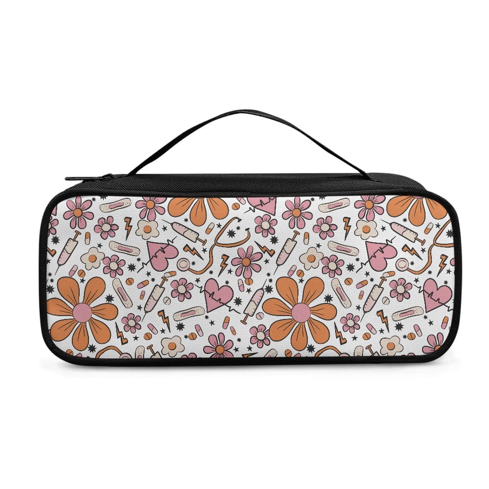 Stethoscope White Sunflower Storage Bag