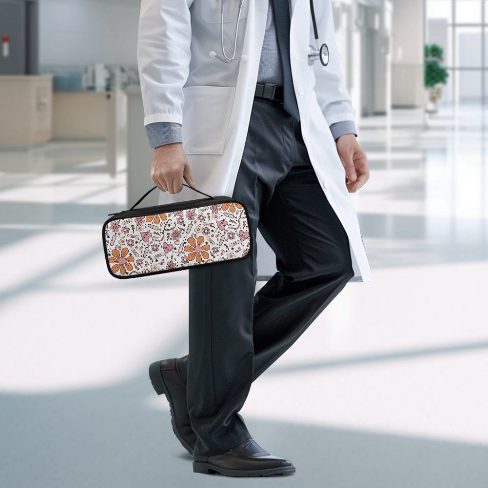 Stethoscope White Sunflower Storage Bag