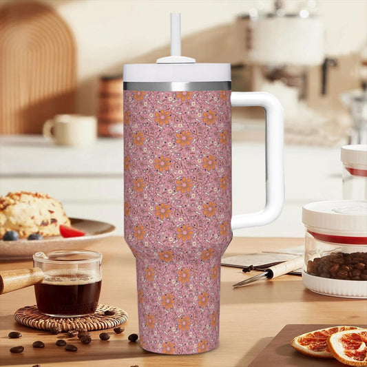 40 oz Medics Sunflower Pink Tumbler