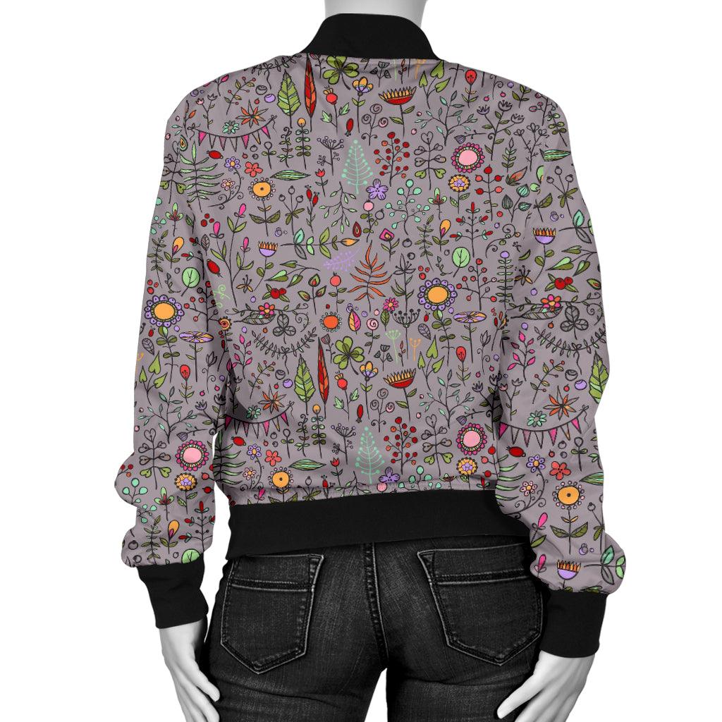 Women Floral Bomber Jacket - Thumbedtreats