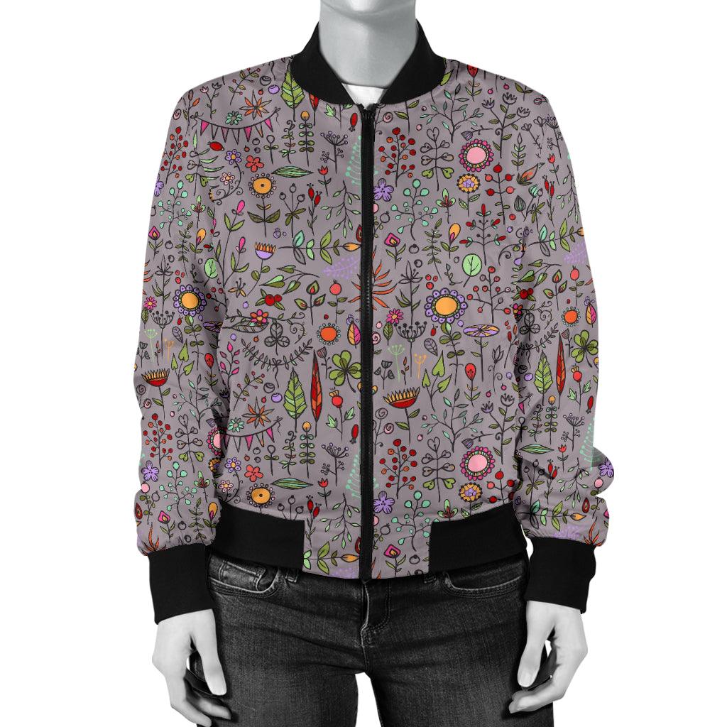 Women Floral Bomber Jacket - Thumbedtreats