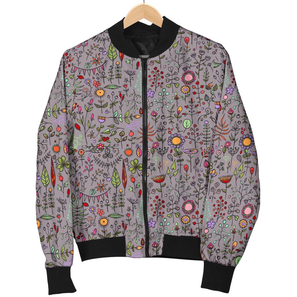 Women Floral Bomber Jacket - Thumbedtreats